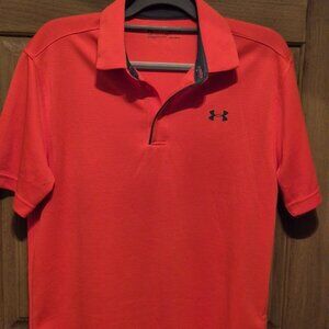 Medium Under Armour Men's Orange Polo Shirt